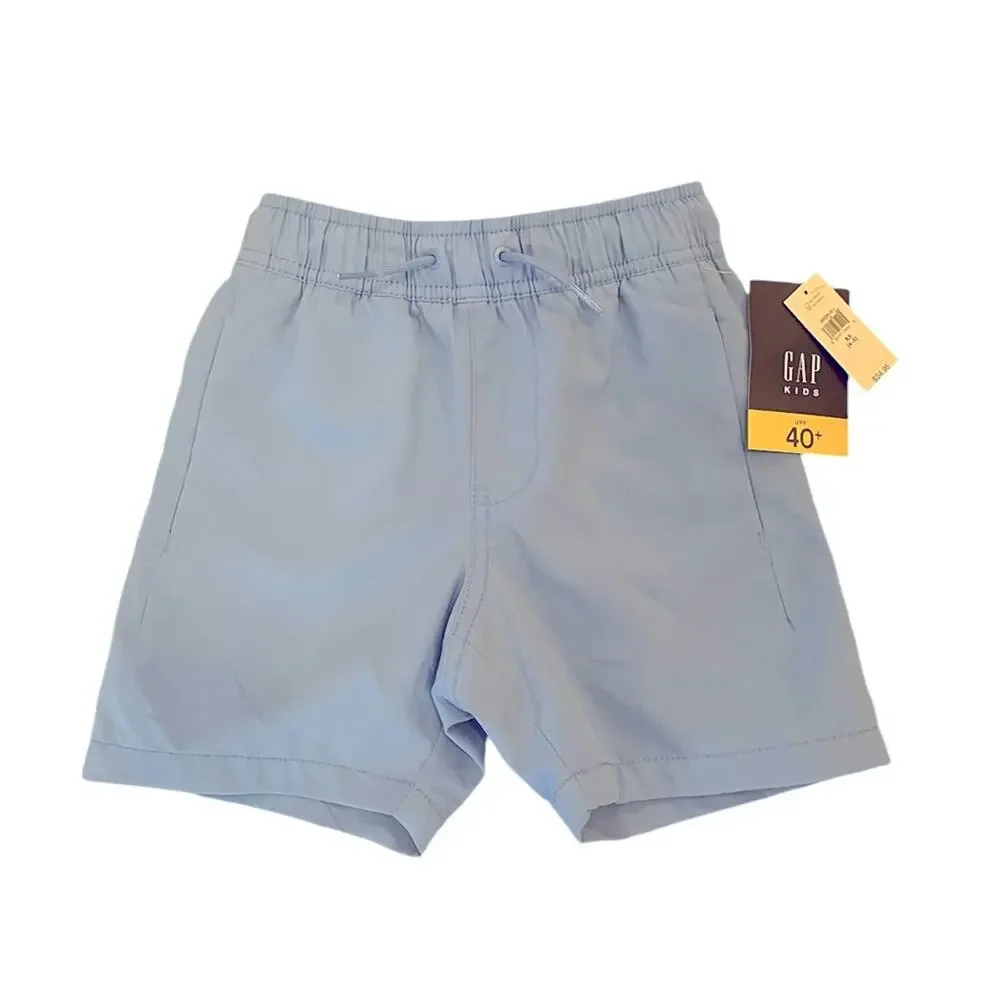 Gap fit boys blue line swim trunks size XS  (4-5) new with tag